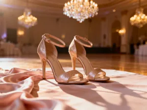 Profesjonalne buty do biegania ustawione na bieżni lekkoatletycznej w świetle poranka.