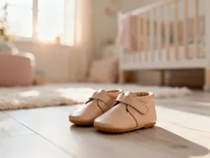 Eleganckie szpilki na niskim obcasie z delikatną kokardką, wyeksponowane na marmurowym blacie w minimalistycznym wnętrzu.