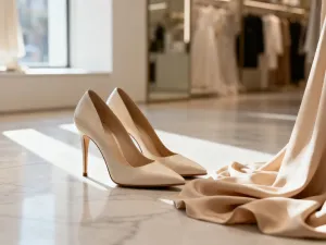 Wysokiej jakości buty ortopedyczne dla dziecka zestawione ze zwykłymi sneakersami na drewnianej podłodze.