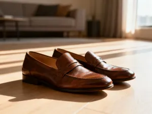 Kobieta w ciemnozielonej sukience stylizowana złotym naszyjnikiem i minimalistycznymi kolczykami w eleganckim butiku.