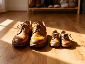 Profesjonalne buty wspinaczkowe na skalnej powierzchni, w tle rozmyta ściana wspinaczkowa z chwytami.