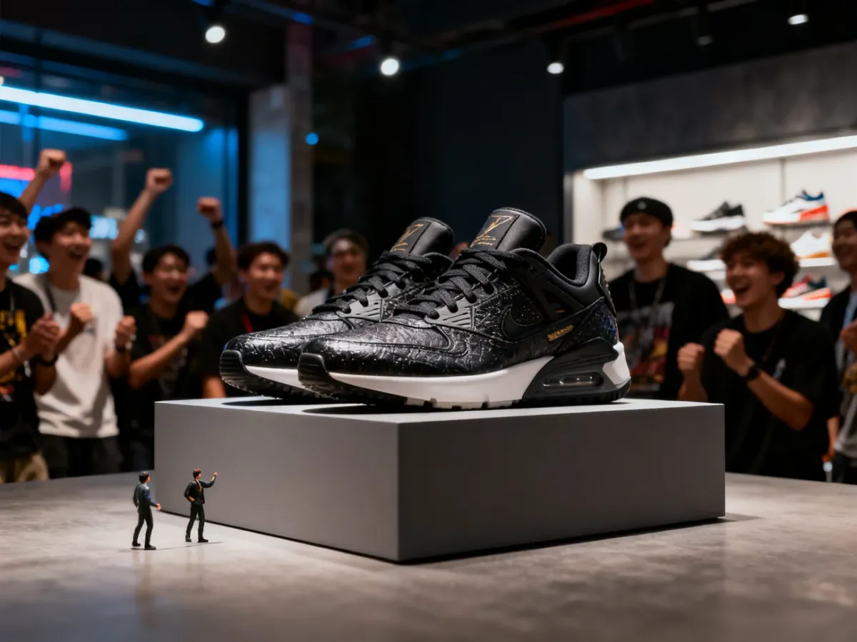 Limitowana para sneakersów prezentowana w ekskluzywnej oprawie